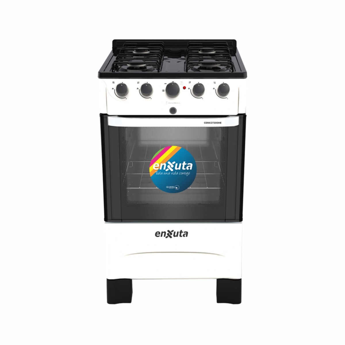 Cocina Multigas Combinada ENXUTA CENX27200HEW 4 Hornallas 