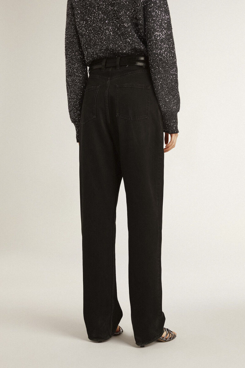 KIM WASHED DENIM Negro