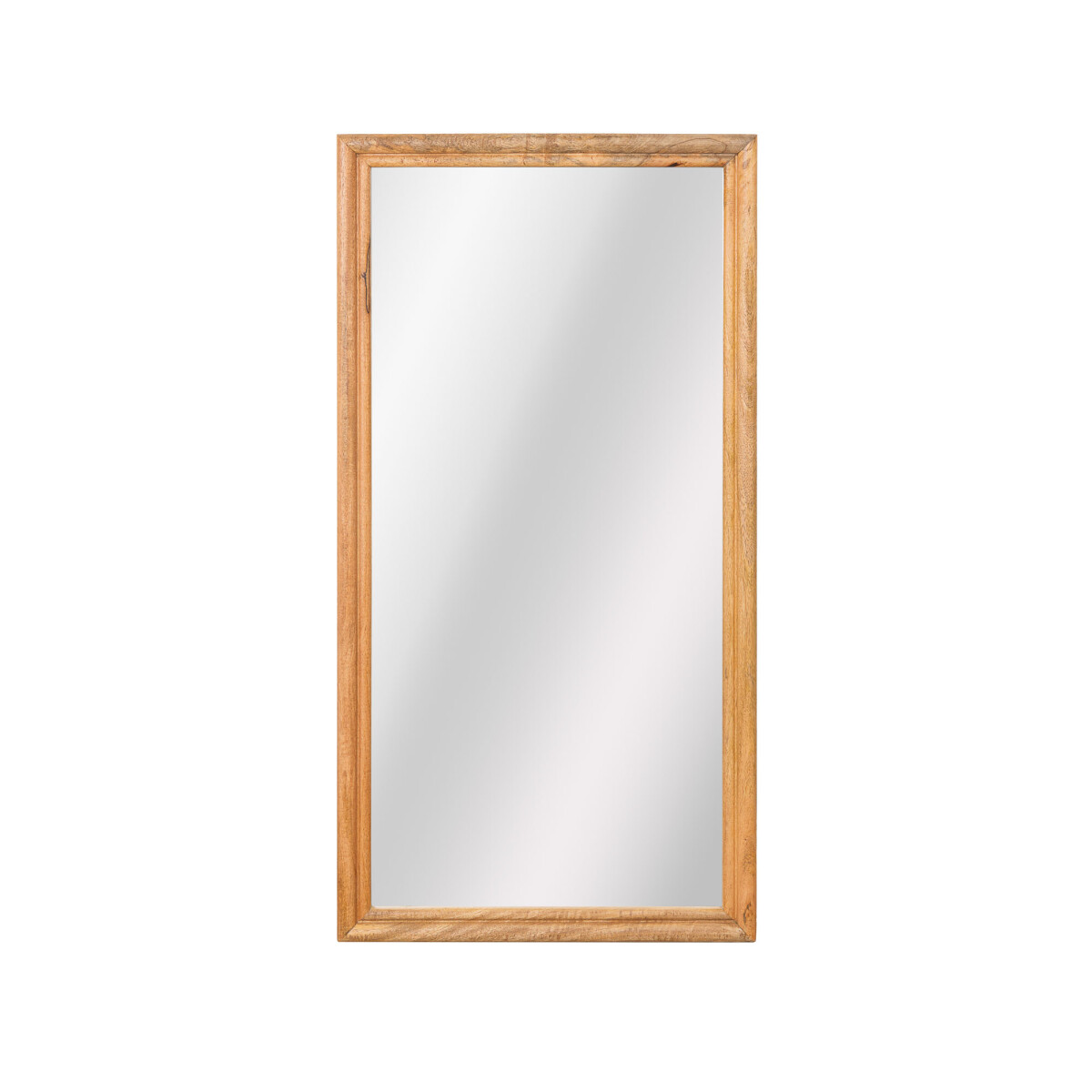 ESPEJO DE PARED - MADERA-DE-MANGO MARRON RECTANGULAR GENK 