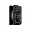 Protector Xiaomi Redmi 12 con cubre cámara y anillo color negro Protector Xiaomi Redmi 12 Con Cubre Cámara Y Anillo Color Negro
