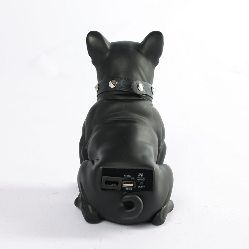 Parlante portatil bluetooth CH-MDOG chico Diseño Perro Negro Parlante portatil bluetooth CH-MDOG chico Diseño Perro Negro