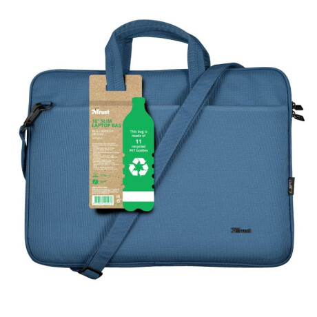 TRUST 24448 BOLSO 16" BOLOGNA ECO BLUE Trust 24448 Bolso 16" Bologna Eco Blue