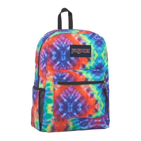 Mochila Escolar Jansport Cross Town Original Unisex Urbana Red/multi Hippi