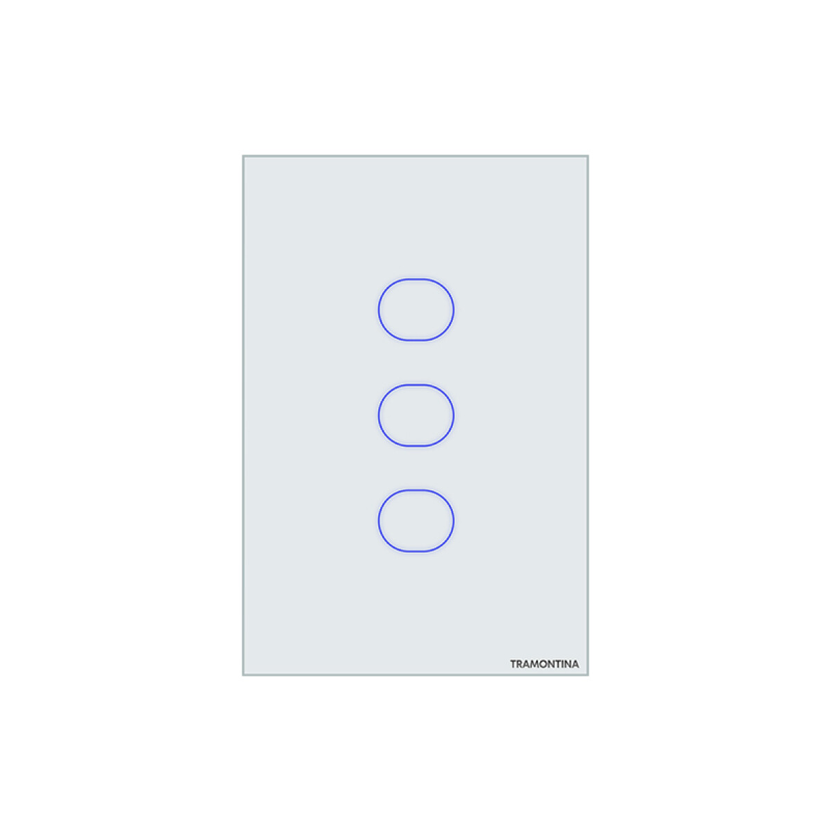 Plaqueta inteligente WIFI touch 3 canales blanco -TRAMONTINA - TE3904 