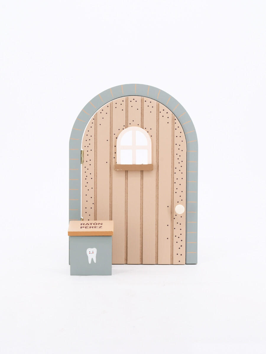 PUERTA RATON PEREZ CON BUZON DIENTE - BEIGE 