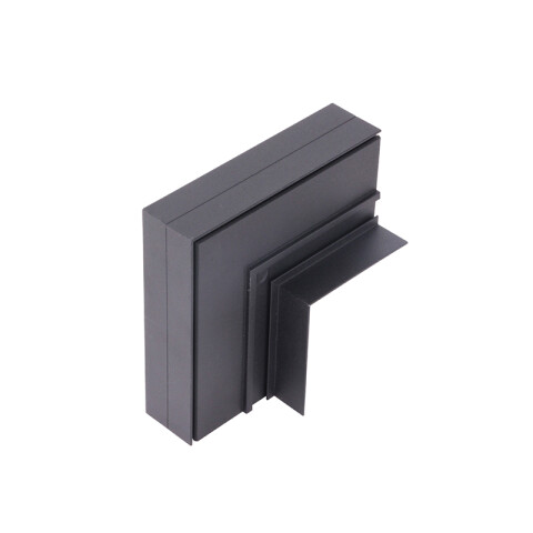 Conector en L vertical p/riel de embutir 100x100mm IX4315
