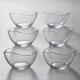 Set x6 bowl de vidrio 310ml TRANSPARENTE