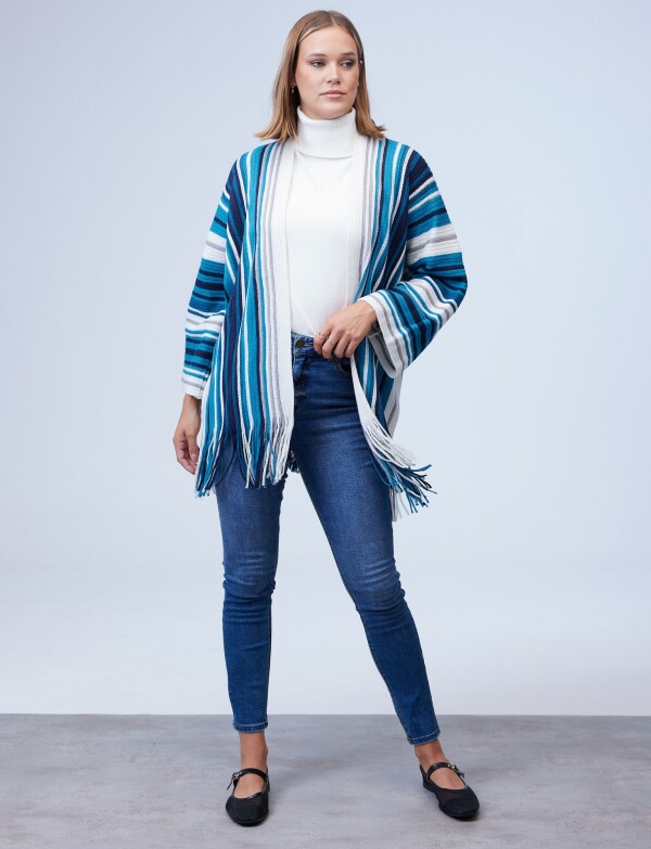 Cardigan Flecos MULTI/PETROLEO