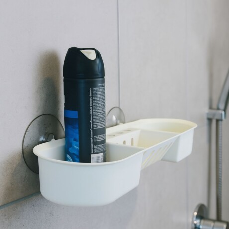 Porta shampoo con ventosa BLANCO