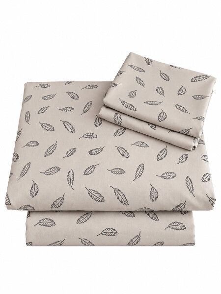 JUEGO DE SABANAS KING PLUMA GRIS