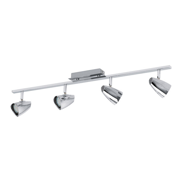 Spot varal cromo 4XGU10 inclui. 2,8W 3000K CORBERA EG2236