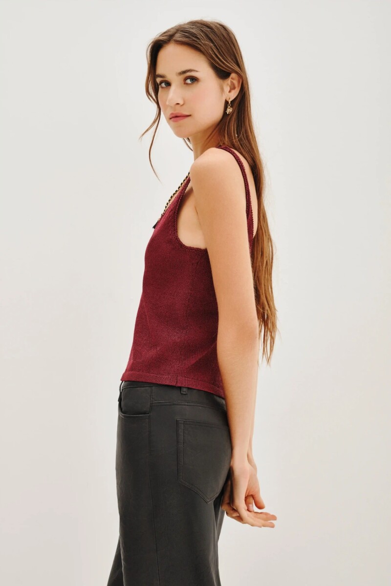 Musculosa Metal Cobre