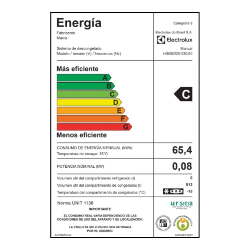 Freezer Horizontal Electrolux 198 Lts. inverter Freezer Horizontal Electrolux 198 Lts. inverter
