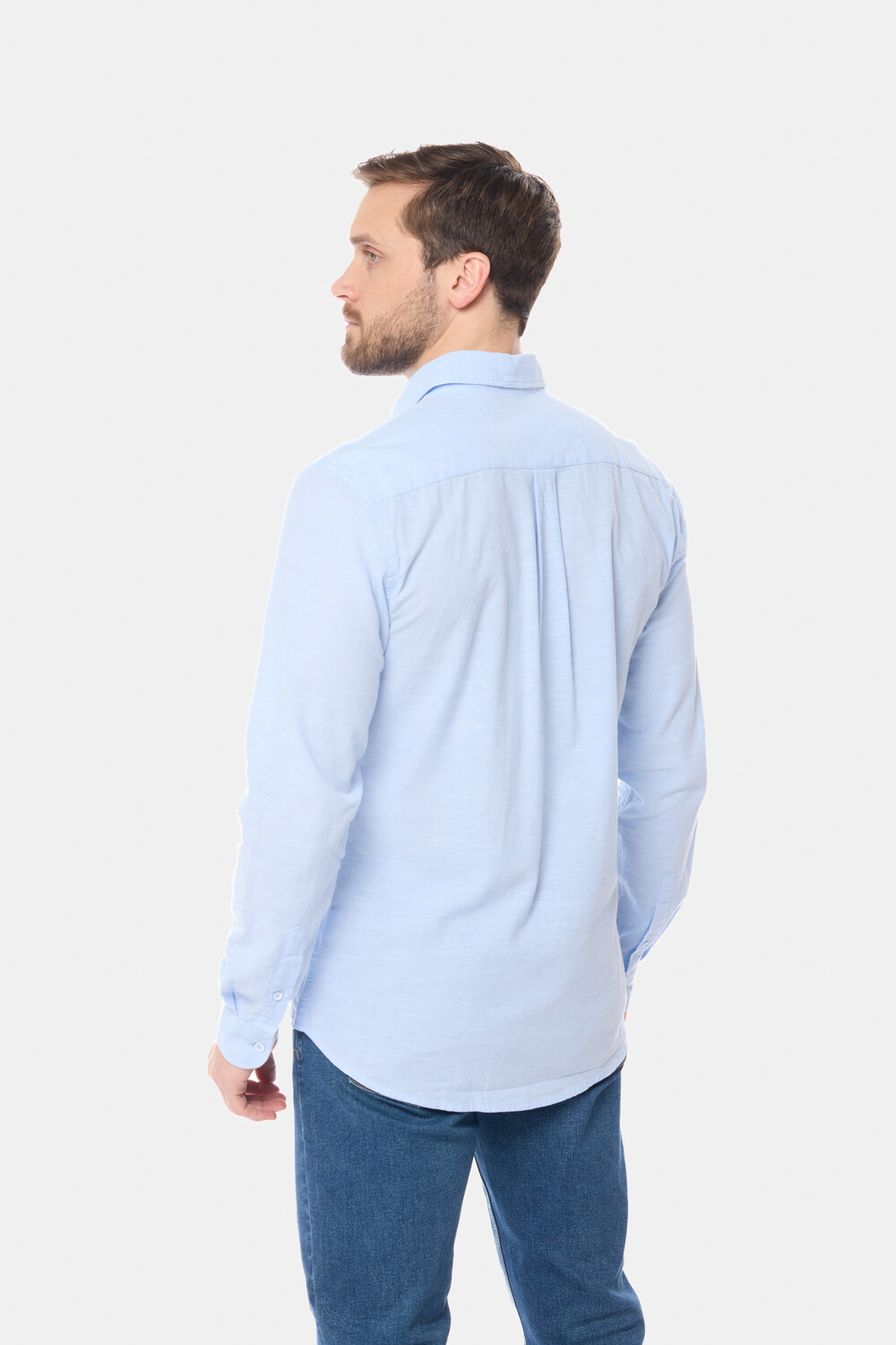 CAMISA DE LINO Azul