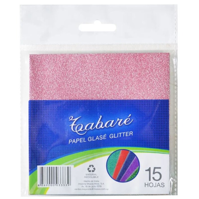 Papel Glasé Tabaré Glitter 15 H 11x11 Cm #Papel Glasé Tabaré Glitter 15 h 11 x 11 cm