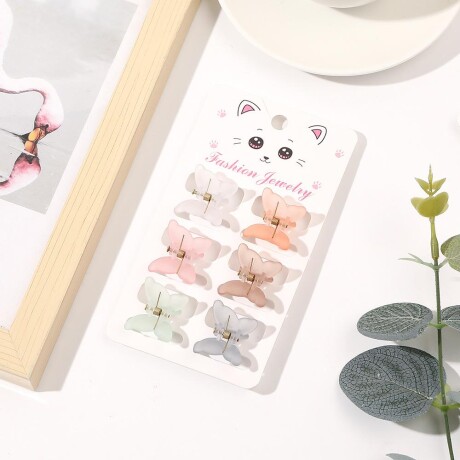 Set De Broches X6 Color Pastel Set De Broches X6 Color Pastel