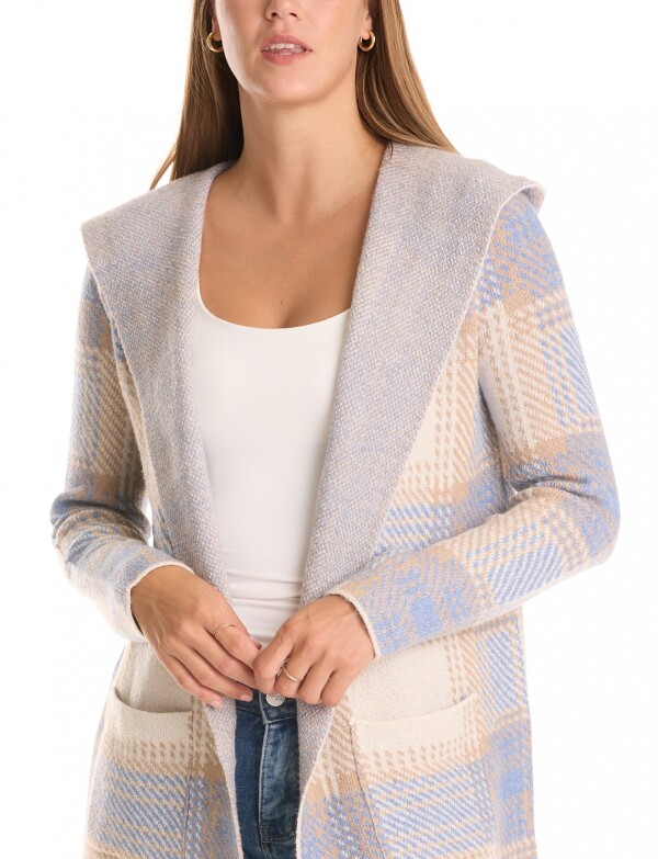 Cardigan Soft Capucha BEIGE/MULTI
