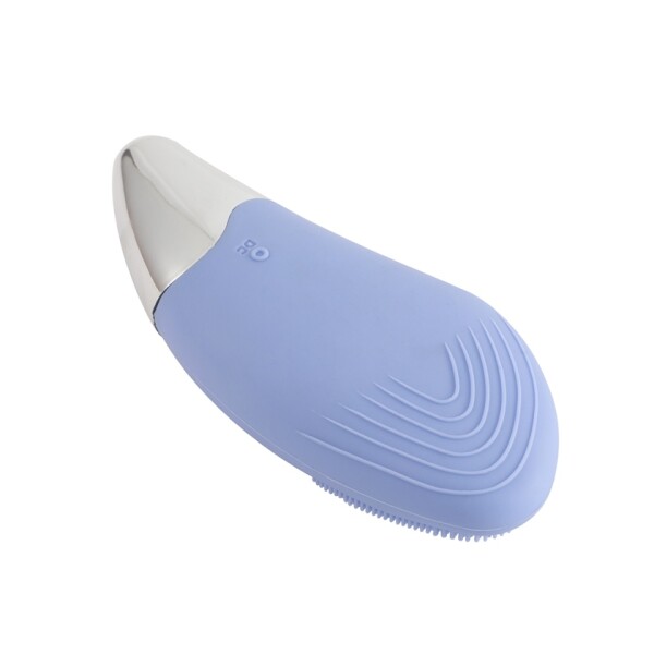 Cepillo Masajeador Limpiador Facial Contorno Ojos Silicona Azul