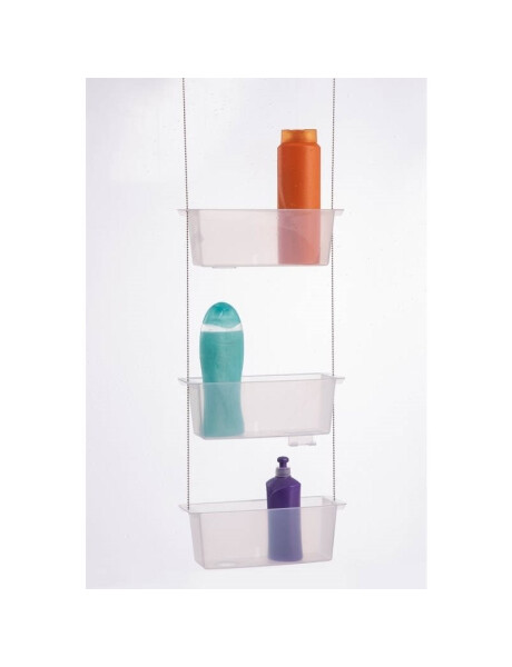 ORGANIZADOR DUCHA PLAST/A. INOX 95x29x10CM TRANSP ORGANIZADOR DUCHA PLAST/A. INOX 95x29x10CM TRANSP