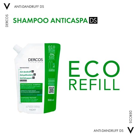 Refill Shampoo Vichy Dercos Anticaspa Cabello Graso 500ml Refill Shampoo Vichy Dercos Anticaspa Cabello Graso 500ml
