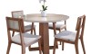 Mesa de Comedor Wood - Redonda - Línea Manhattan - Blanco/Natural Mesa de Comedor Wood - Redonda - Línea Manhattan - Blanco/Natural