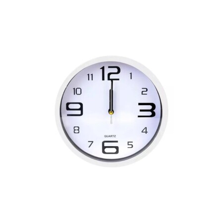 RELOJ DE PARED BLANCO Blanco