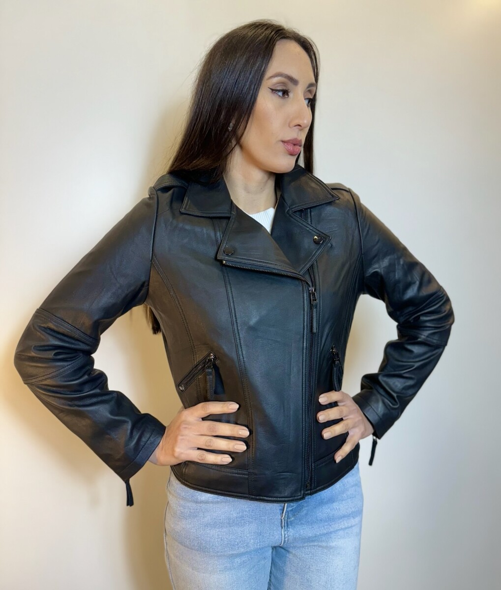 CHAQUETA ROCCO NAPA OVINA AVIADOR - NEGRO 