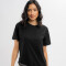 T-shirt con encaje Luma negro