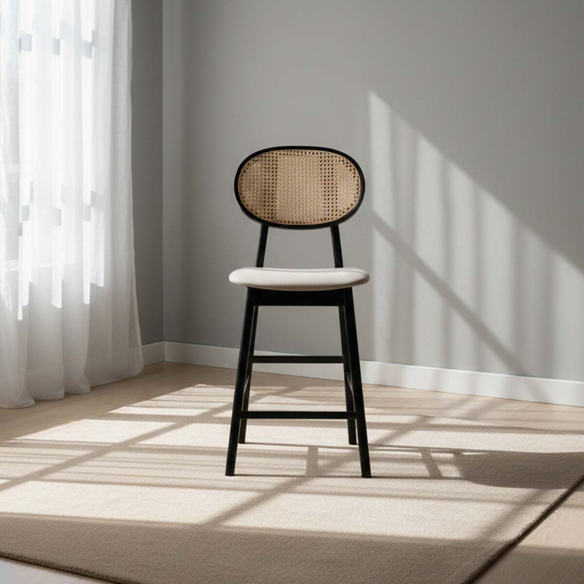 BUTACA BAR - MADERA NEGRO DARRION 