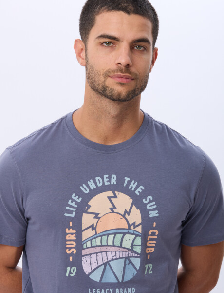 REMERA ESTAMPADA DE ALGODÓN Indigo