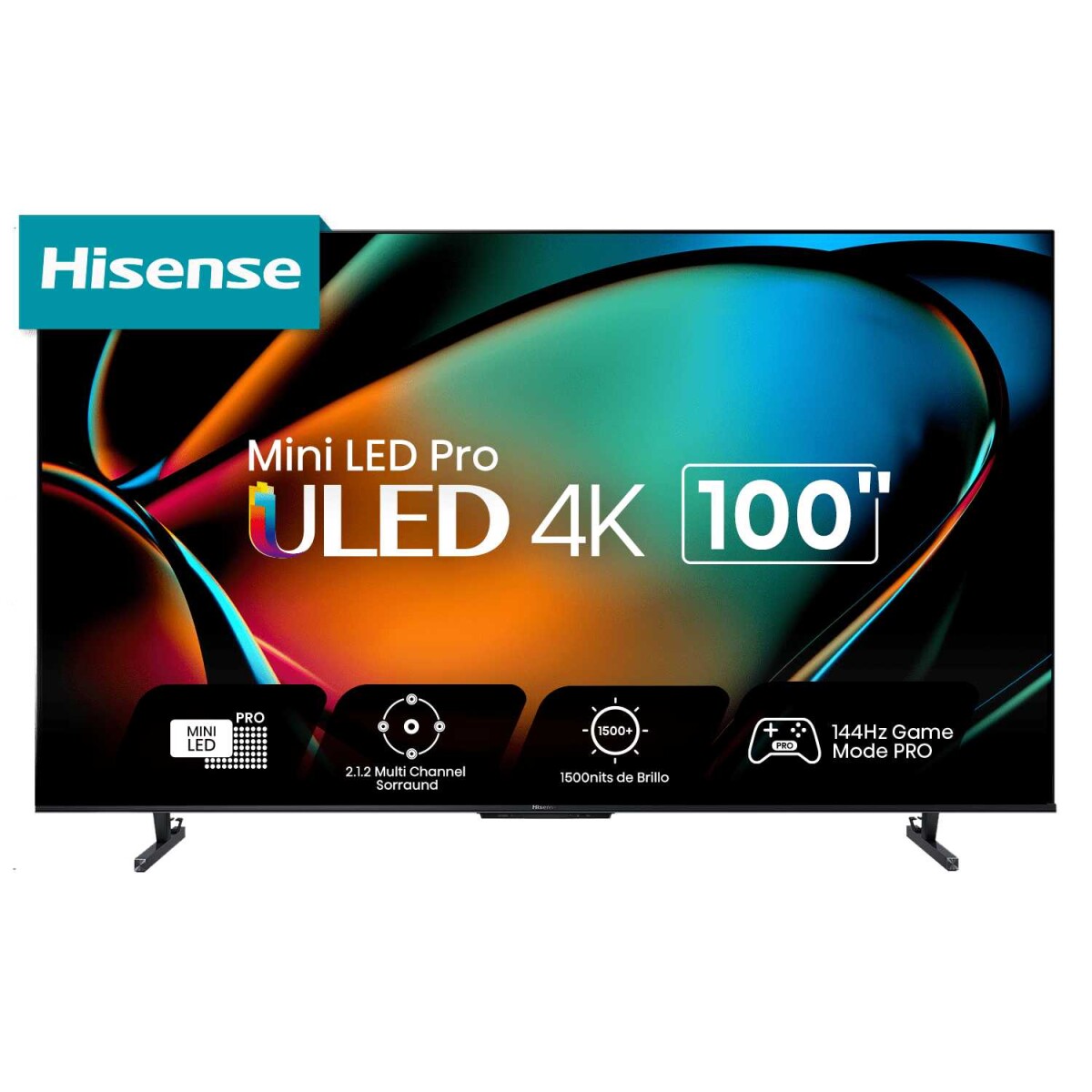 TELEVISOR HISENSE ULED 100" , 4K,FLAT SMART, 3840X2160 