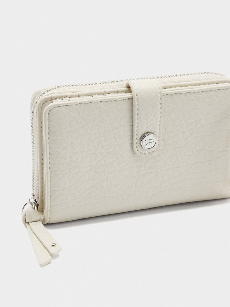 Cartera Con Textura crudo