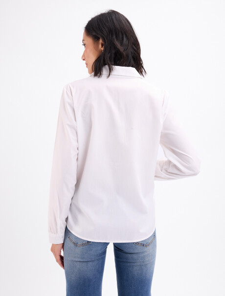 Camisa pespunte Laila blanco