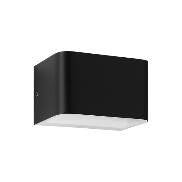 Lámpara de pared LED 6W aluminio negro SANIA4 EG1179