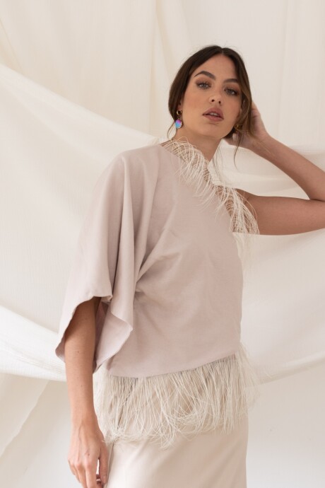 Top Fringes Blanco