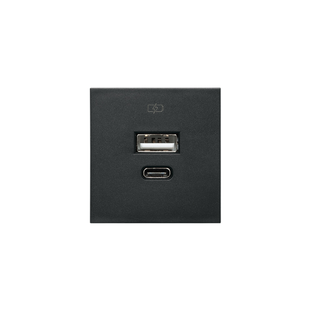 Módulo cargador USB A+ C 3A 1 Presta negro - C51535N 