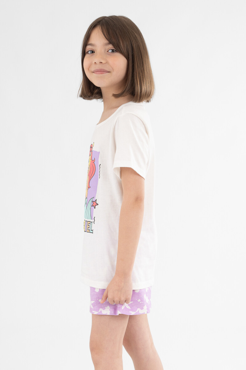 Pijama infantil ariel Rosado