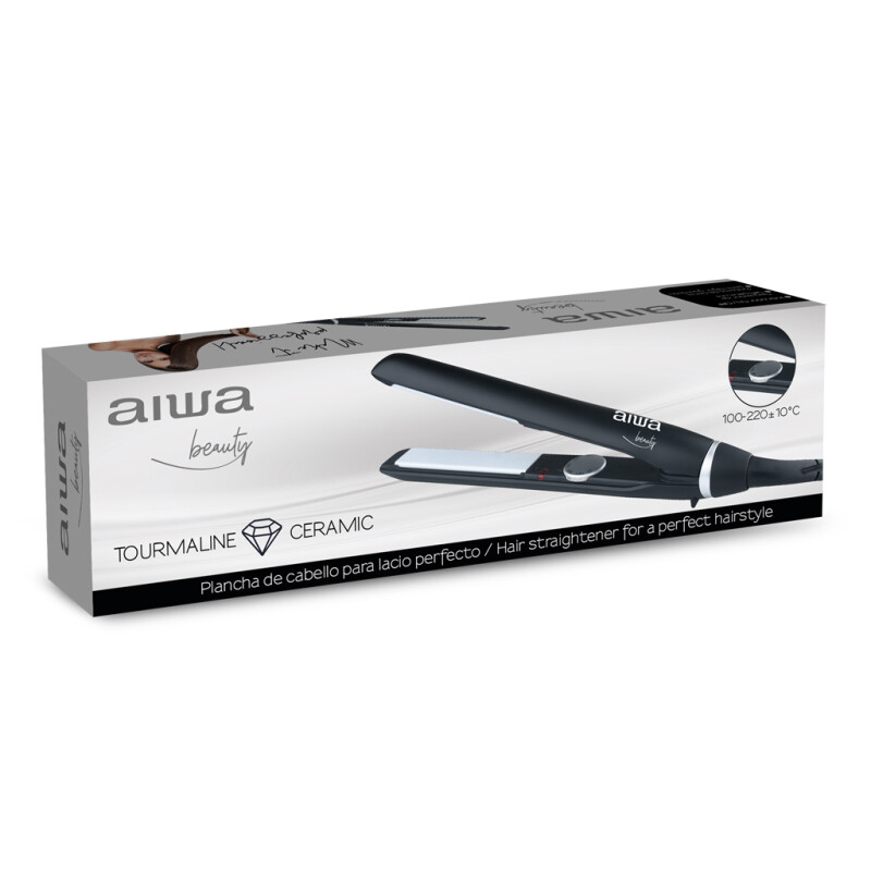 Planchita de Pelo AIWA Cerámica Tourmalina con Temperatura ajustable | AW-TP0125 Planchita de Pelo AIWA Cerámica Tourmalina con Temperatura ajustable | AW-TP0125