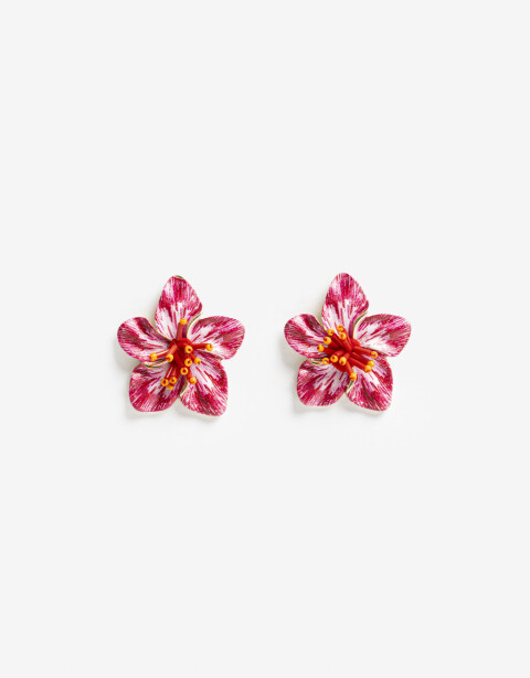 Aros Pasantes Color Aros Pasantes Flores - Dorado