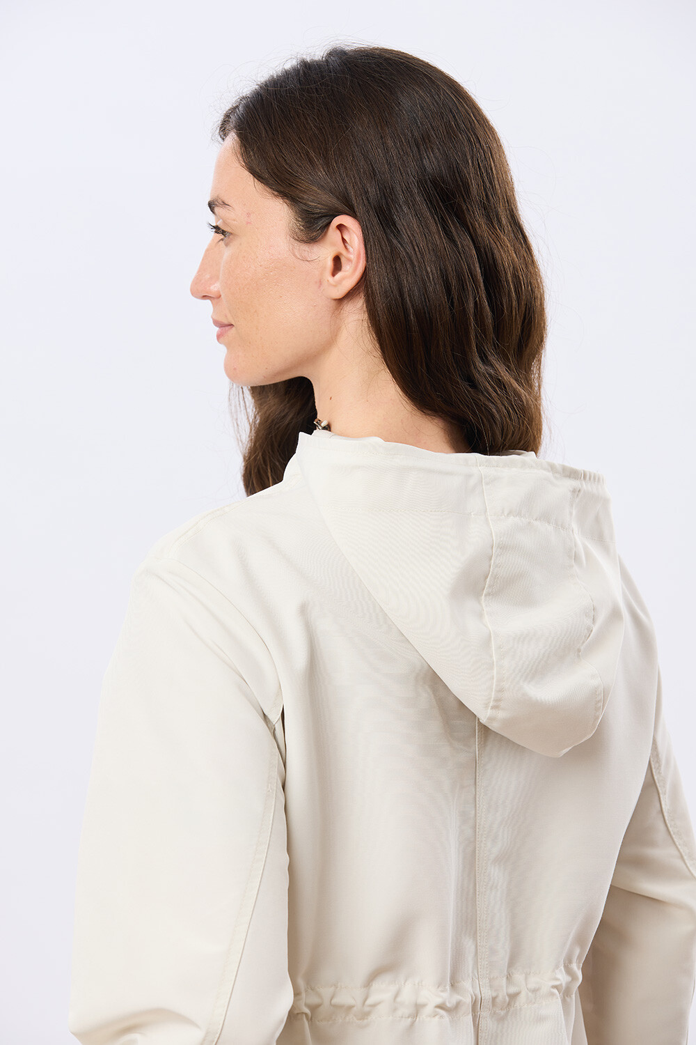 CAMPERA CON CAPUCHA Crudo