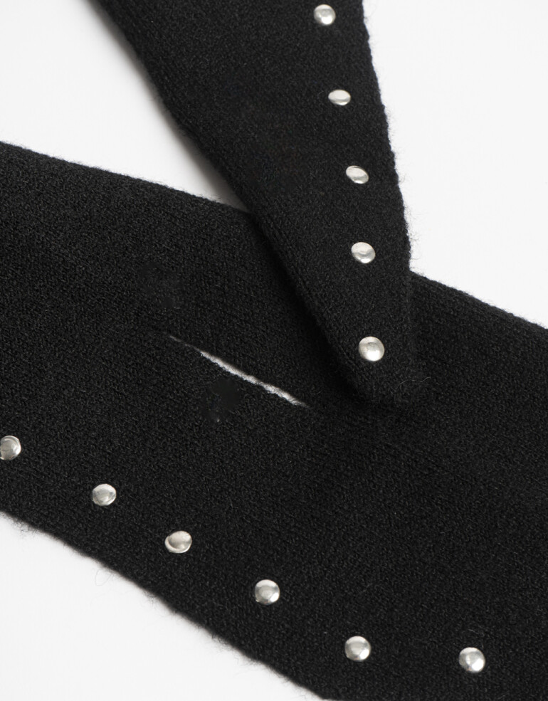 Cuellos Cuello Textil Tachas - Negro