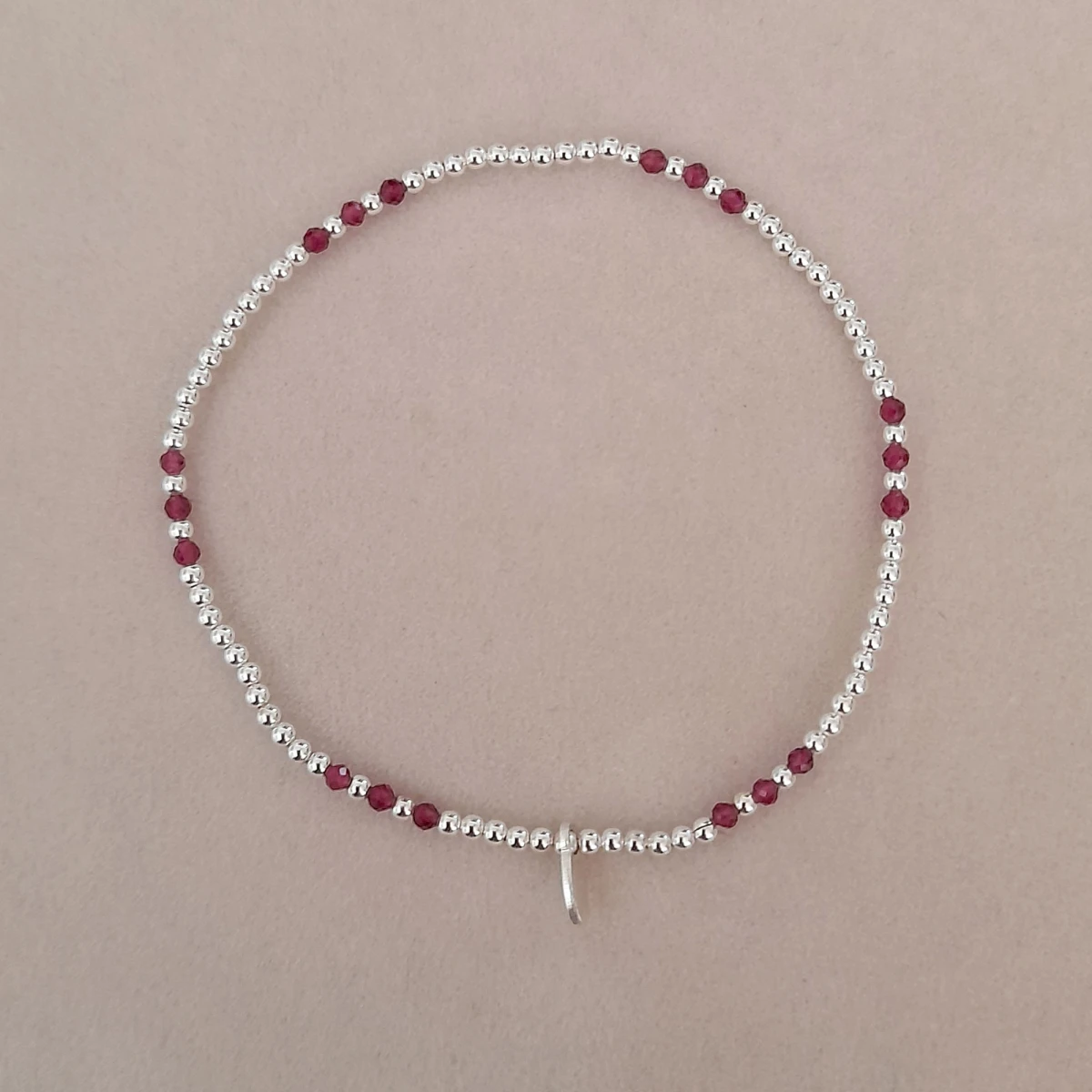 Pulsera MALU en Plata 925 - con RUBI 