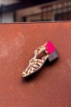Sandalia Mallorquina Cowhide / Rojo