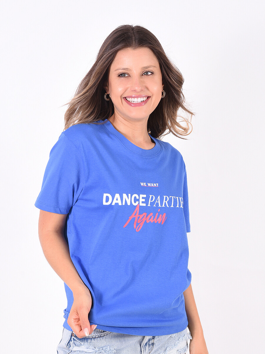 REMERA DANCE - AZUL 