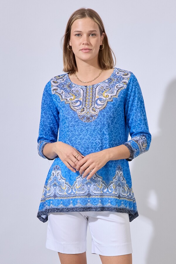 Blusa Brillo AZUL/MULTI