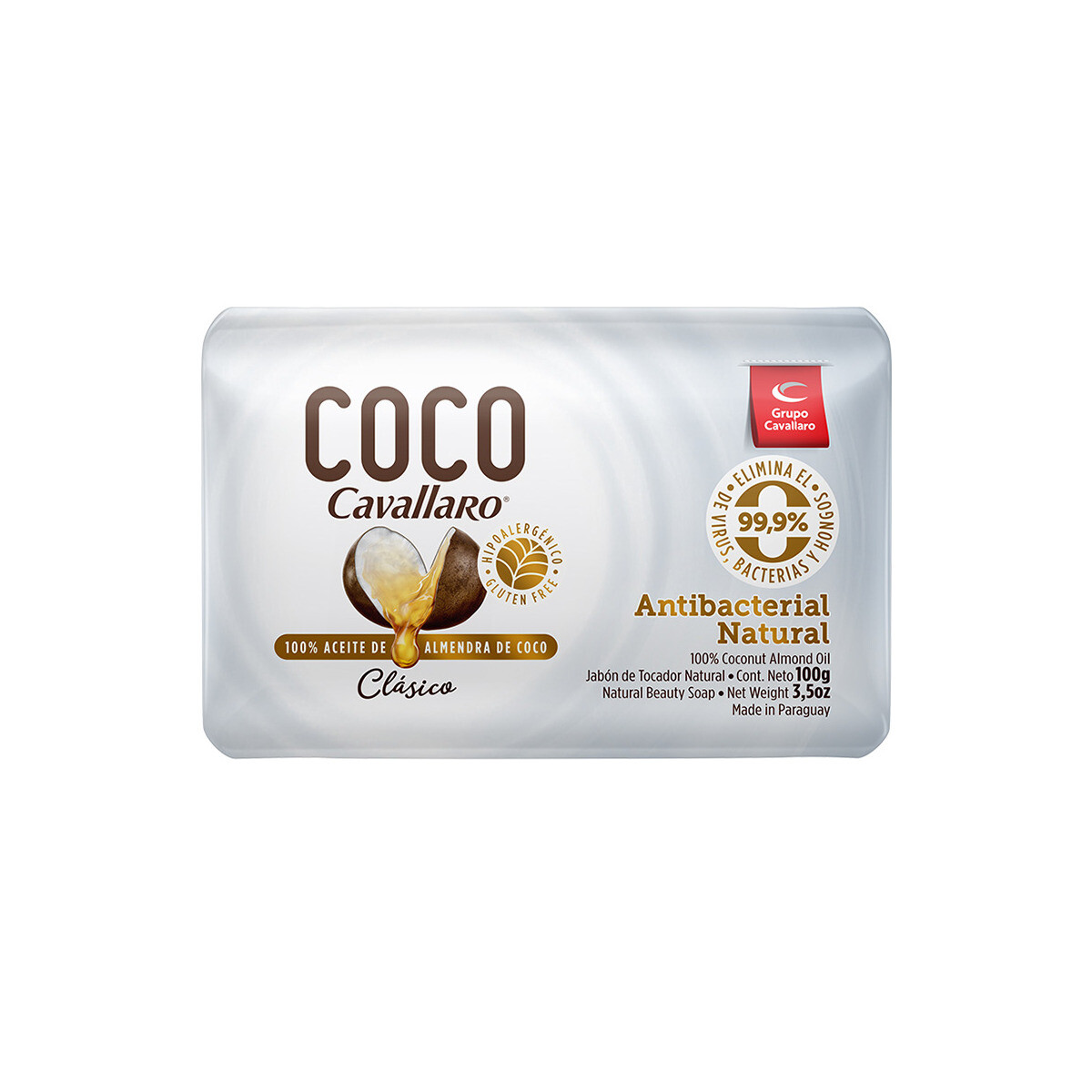 CAVALLARO JABON COCO CLASICO UNID. X 100 