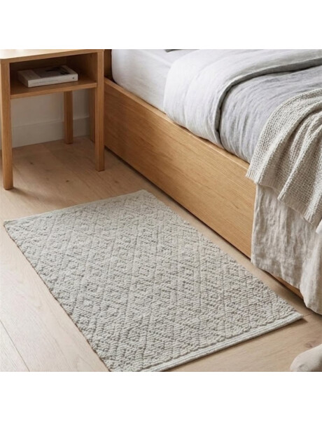 ALFOMBRA ALGODÓN 40X60CM ROMBOS CRUDO ALFOMBRA ALGODÓN 40X60CM ROMBOS CRUDO