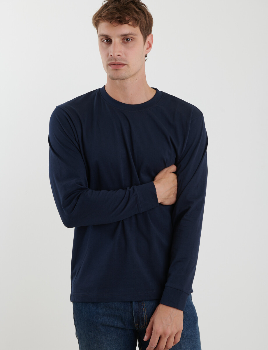 520682 T-SHIRT HARRINGTON LABEL Azul Oscuro