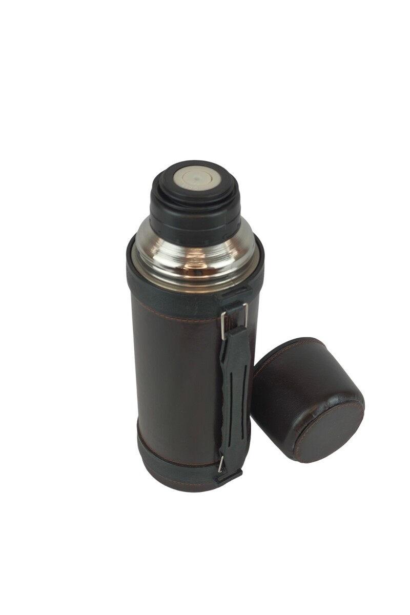 Termo de acero forrado 1 litro Rojo