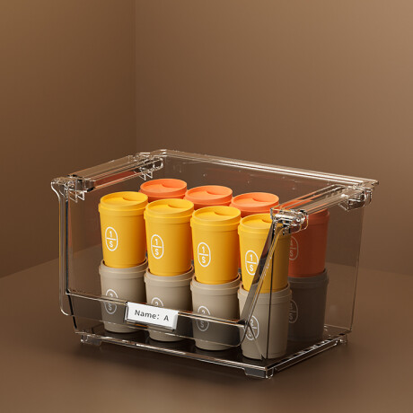 Organizador transparente S gris